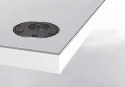 Einbausteckdose Schreibtisch, USB-Steckdose, Schreibtisch Steckdose runder Ausschnitt, Kabelmanagement Büromöbel