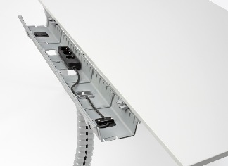 ausziehbare Kabelwanne Schreibtisch, Kabelwanne Büromöbel, Kabelwanne zum ausziehen