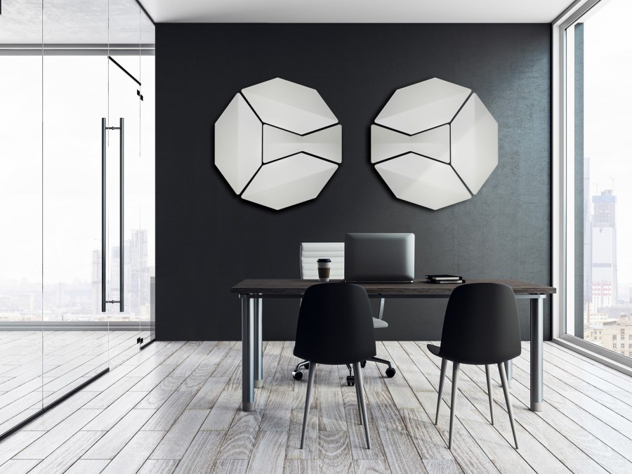 Akustik im Büro, Wandabsorber, Raumakustik verbessern, Akustik optimieren München, Raumakustik verbessern, Designakustik München, Absorber München